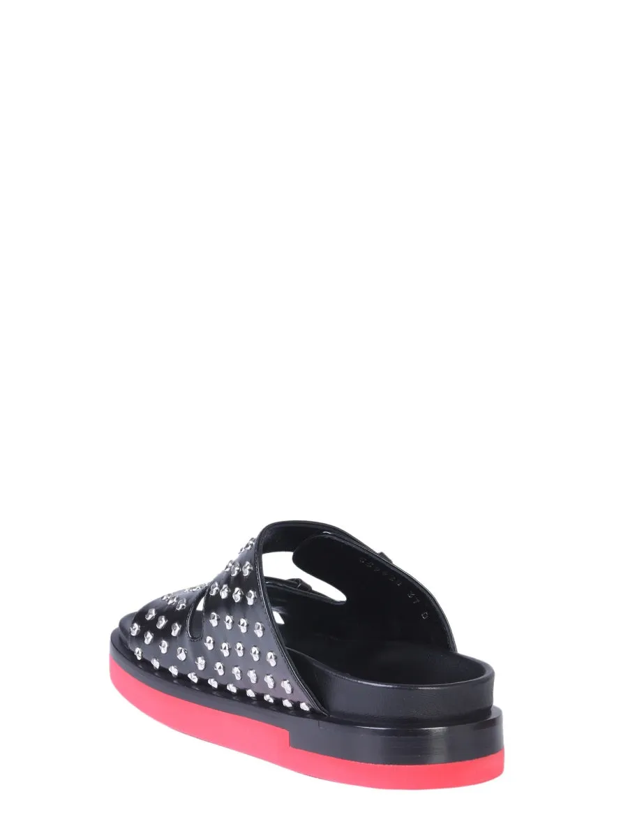 Alexander McQueen Studded Double Strap Sandals