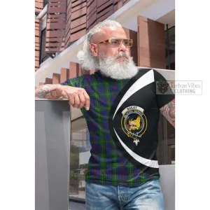 Bailey Tartan Cotton T-shirt with Family Crest Circle Style