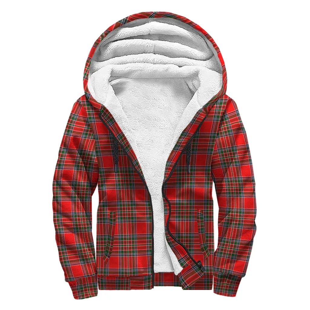 Binning Tartan Sherpa Hoodie with Family Crest