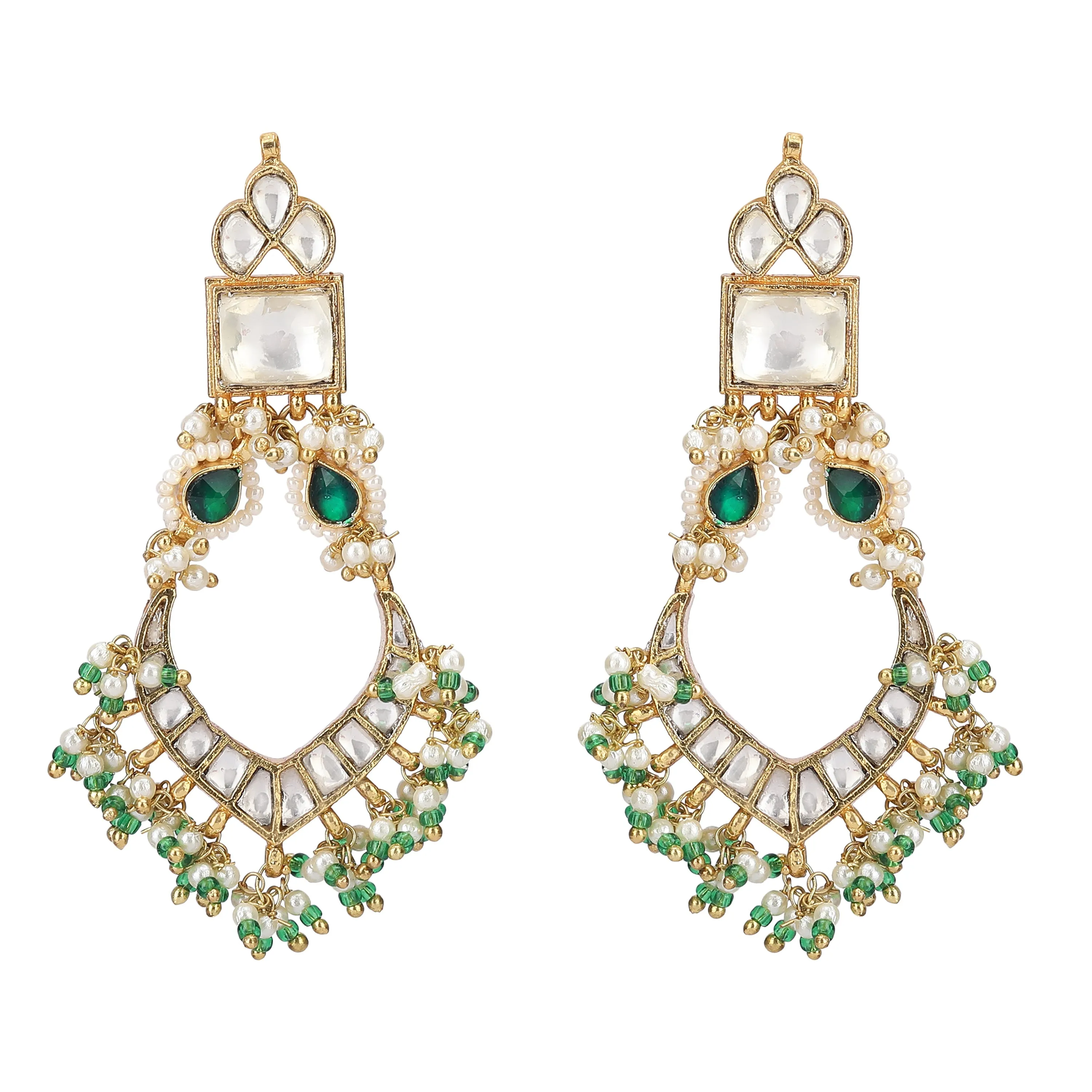 CHANDA KUNDAN PAAN EARRING
