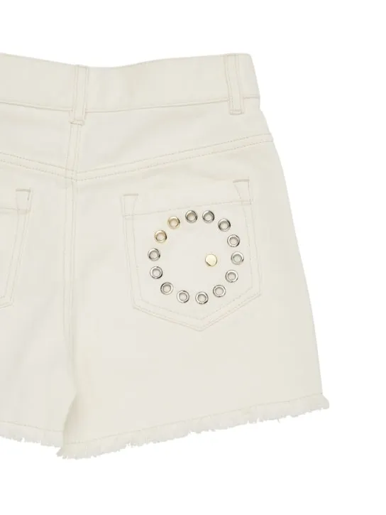 Chloé   Studded denim shorts 