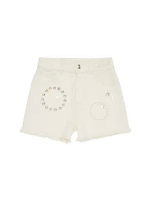 Chloé   Studded denim shorts 