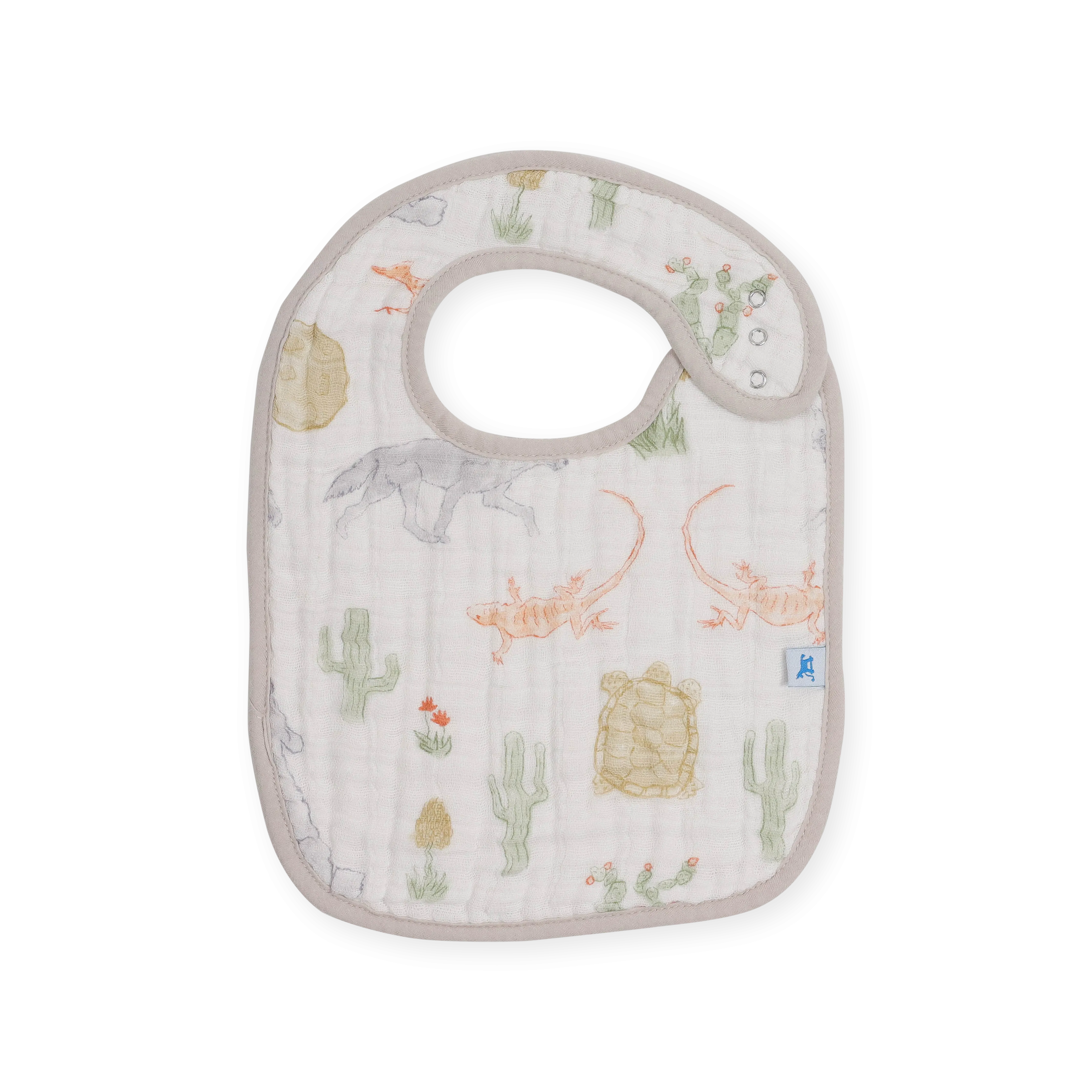 Cotton Muslin Classic Bib 3 Pack - Adobe Checker