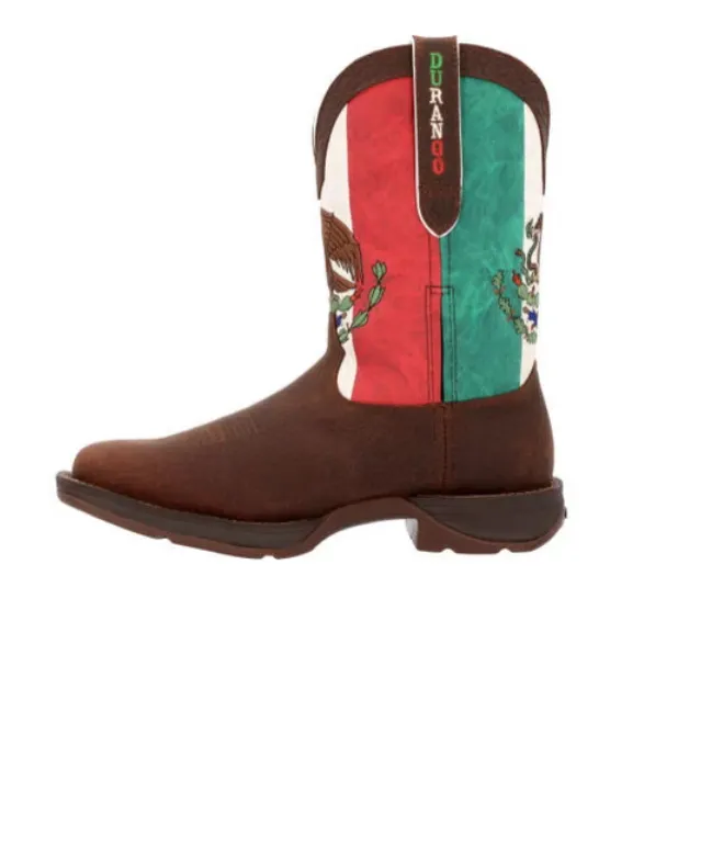 DURANGO MENS REBEL STEEL TOE MEXICO FLAG WESTERN BOOT STYLE DDB0431