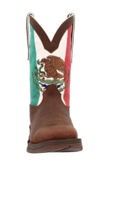 DURANGO MENS REBEL STEEL TOE MEXICO FLAG WESTERN BOOT STYLE DDB0431