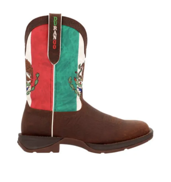 DURANGO MENS REBEL STEEL TOE MEXICO FLAG WESTERN BOOT STYLE DDB0431