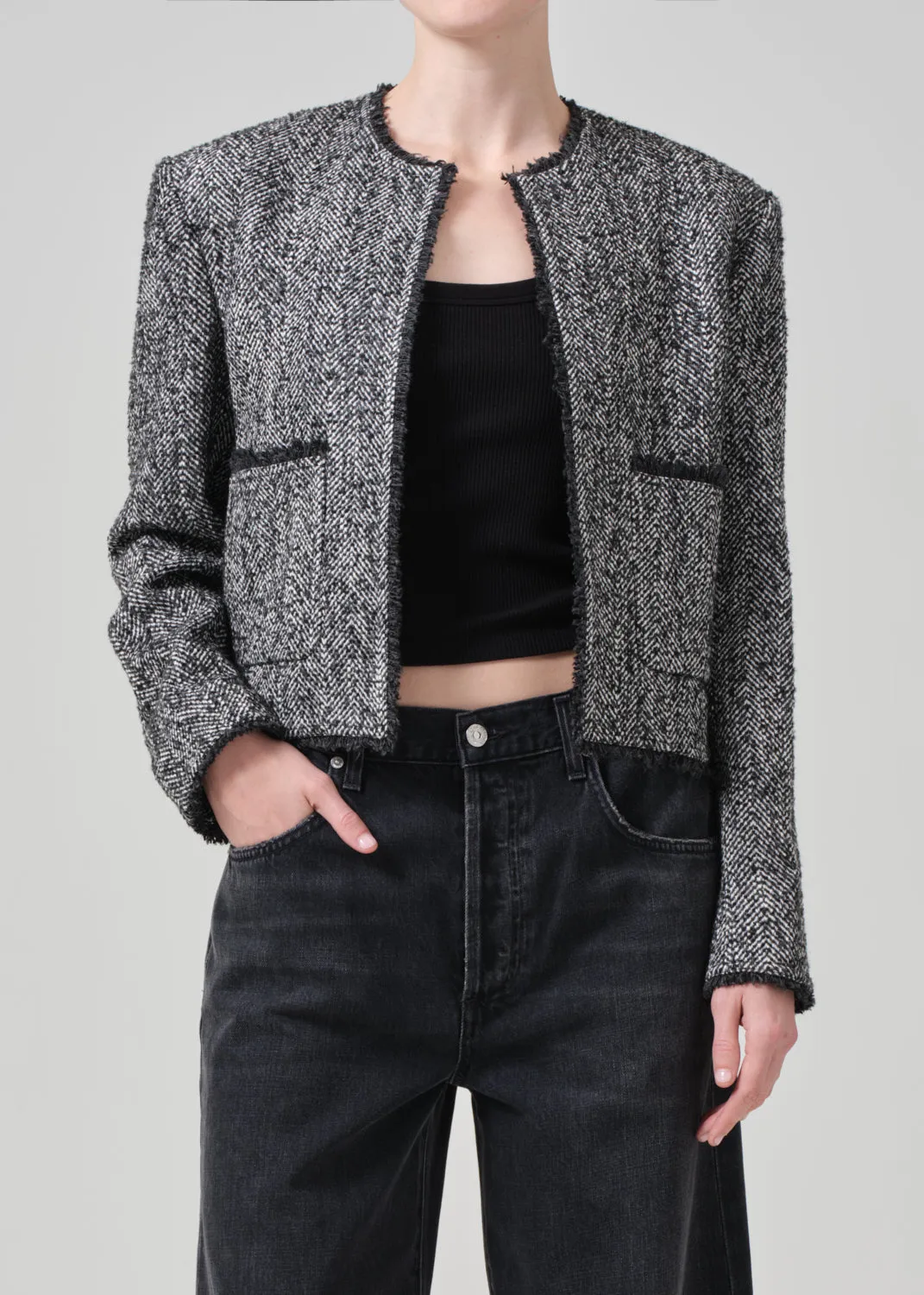 Elana Jacket in Salt And Pepper