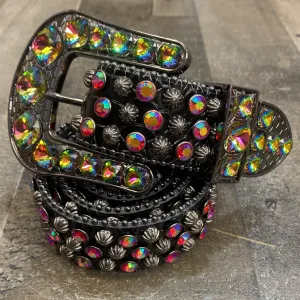 Elite- studded belt (black/multi)
