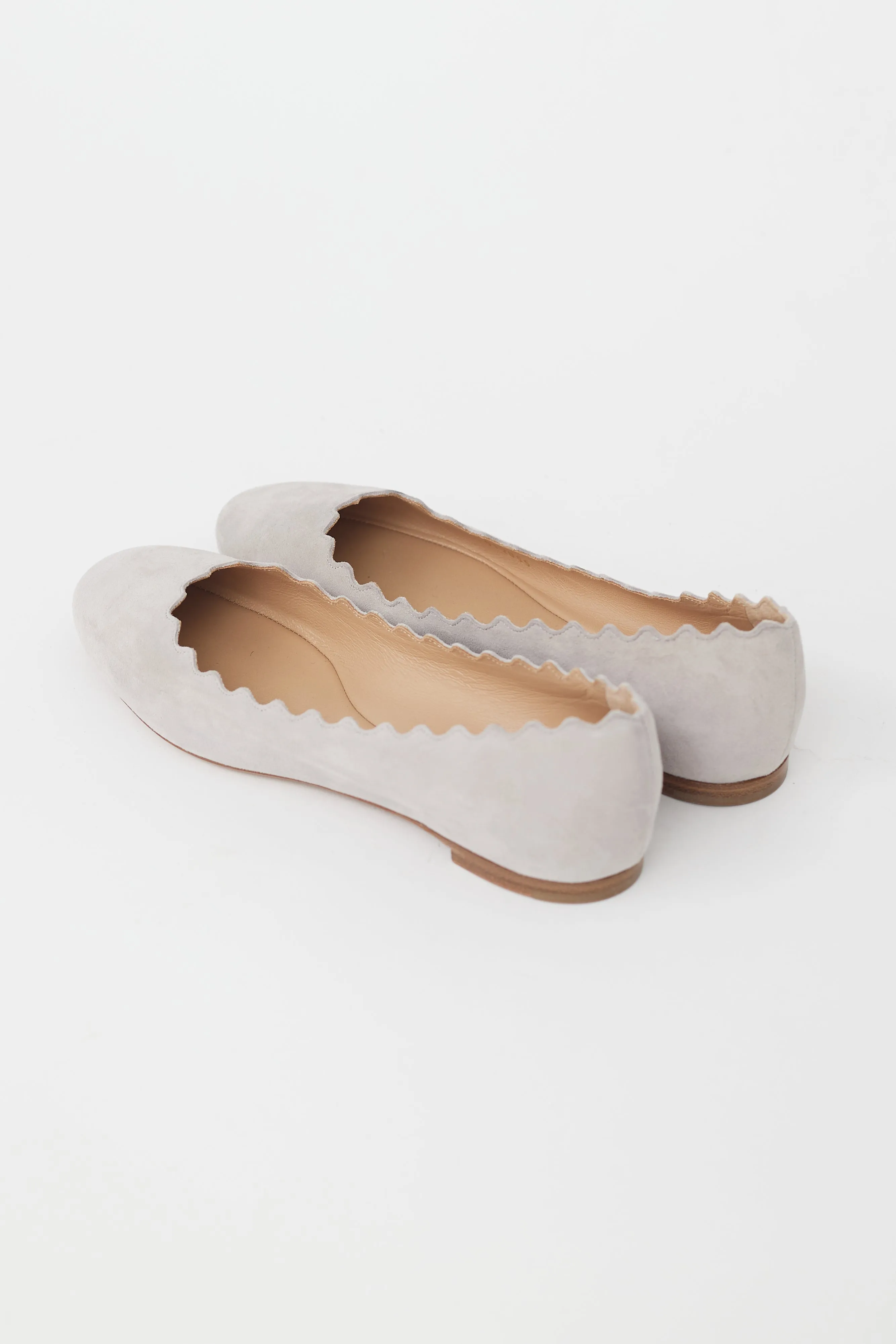 Grey Suede Lauren Ballet Flat
