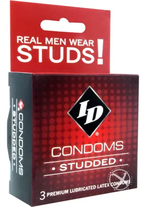 Id Studded Condoms 3 Pack