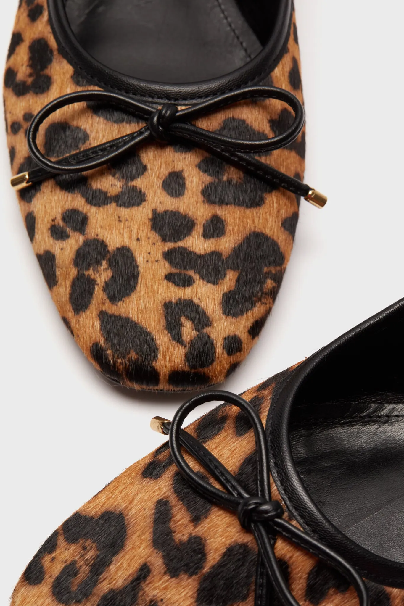 Natural and Black Arissa Flats