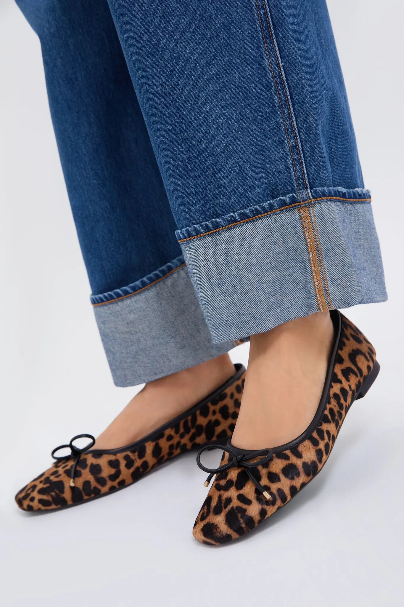 Natural and Black Arissa Flats