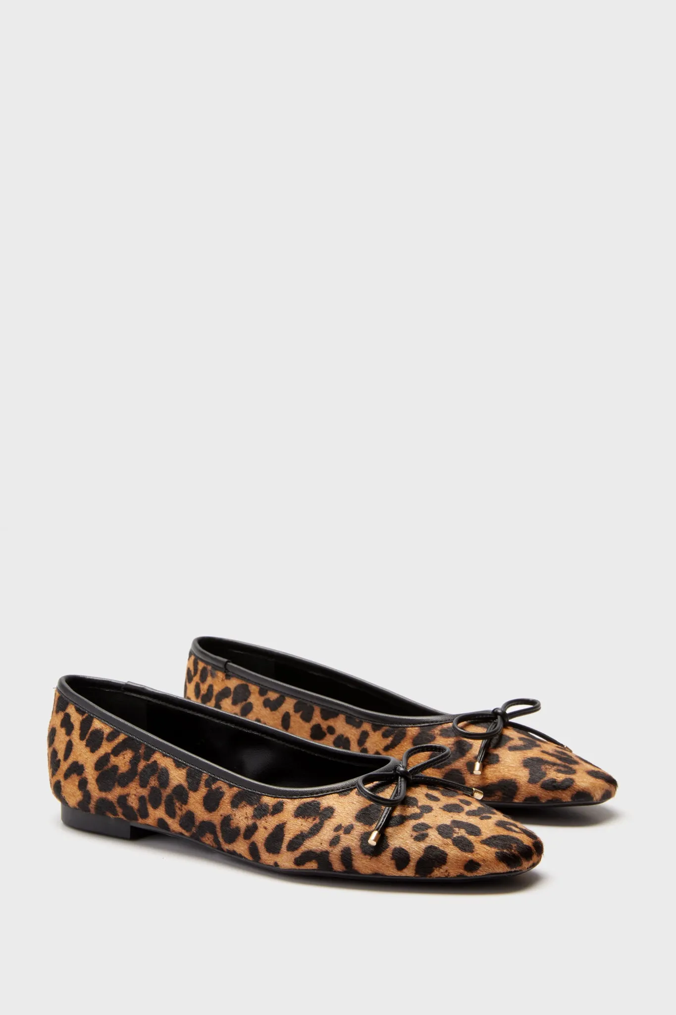 Natural and Black Arissa Flats