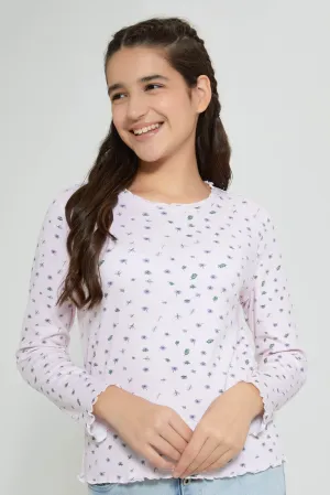 Pink Ruffled Top