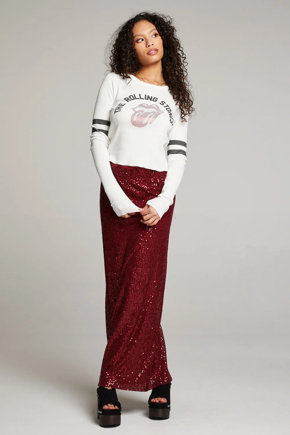 Rolling Stones Studded Logo Long Sleeve