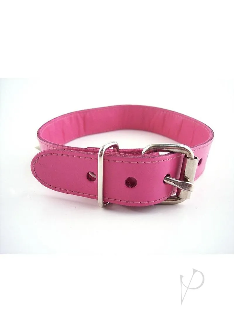 Rouge O Ring Studded Collar Pnk