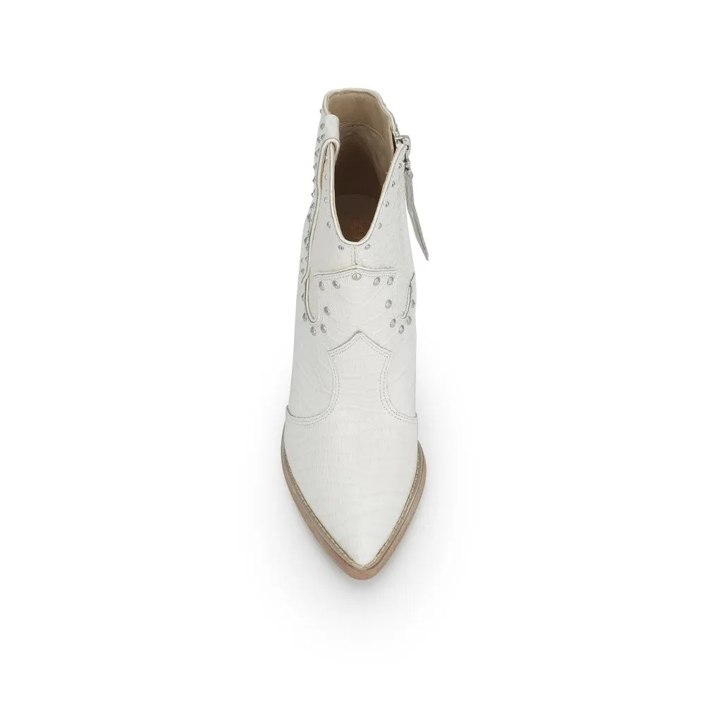 Sam Edelman - Iris Studded Western Boot in Bright White