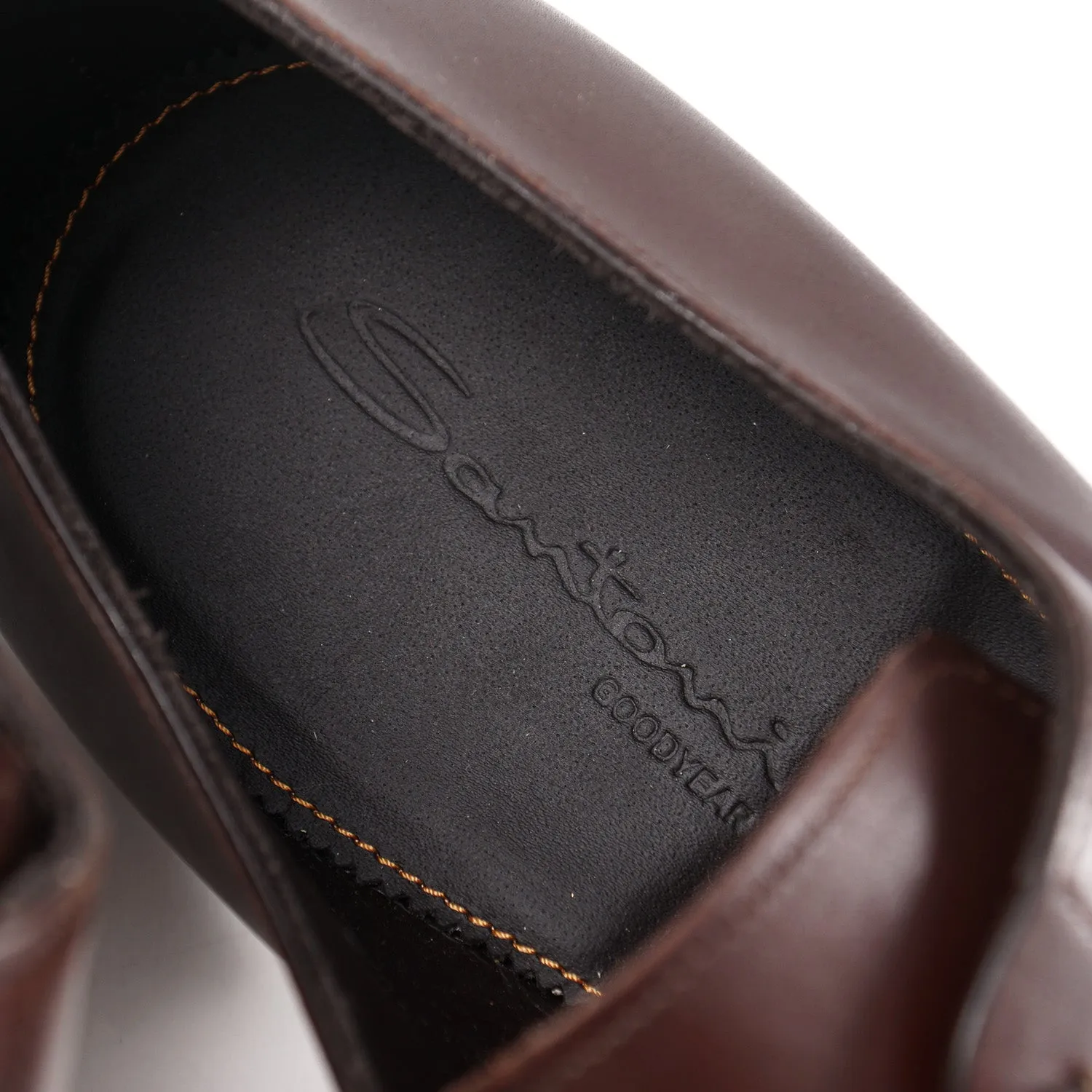 Santoni Goodyear-Welt Derby in Brown