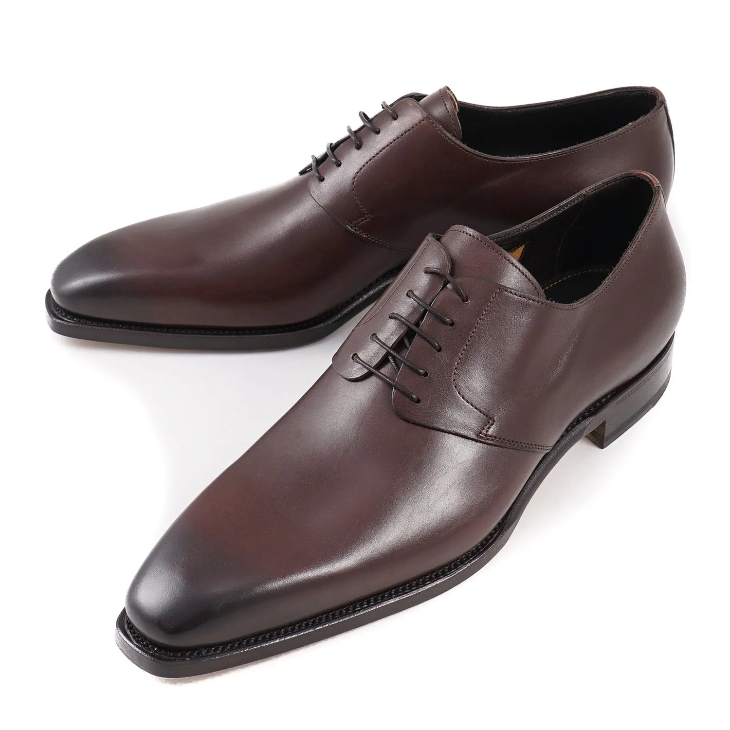 Santoni Goodyear-Welt Derby in Brown