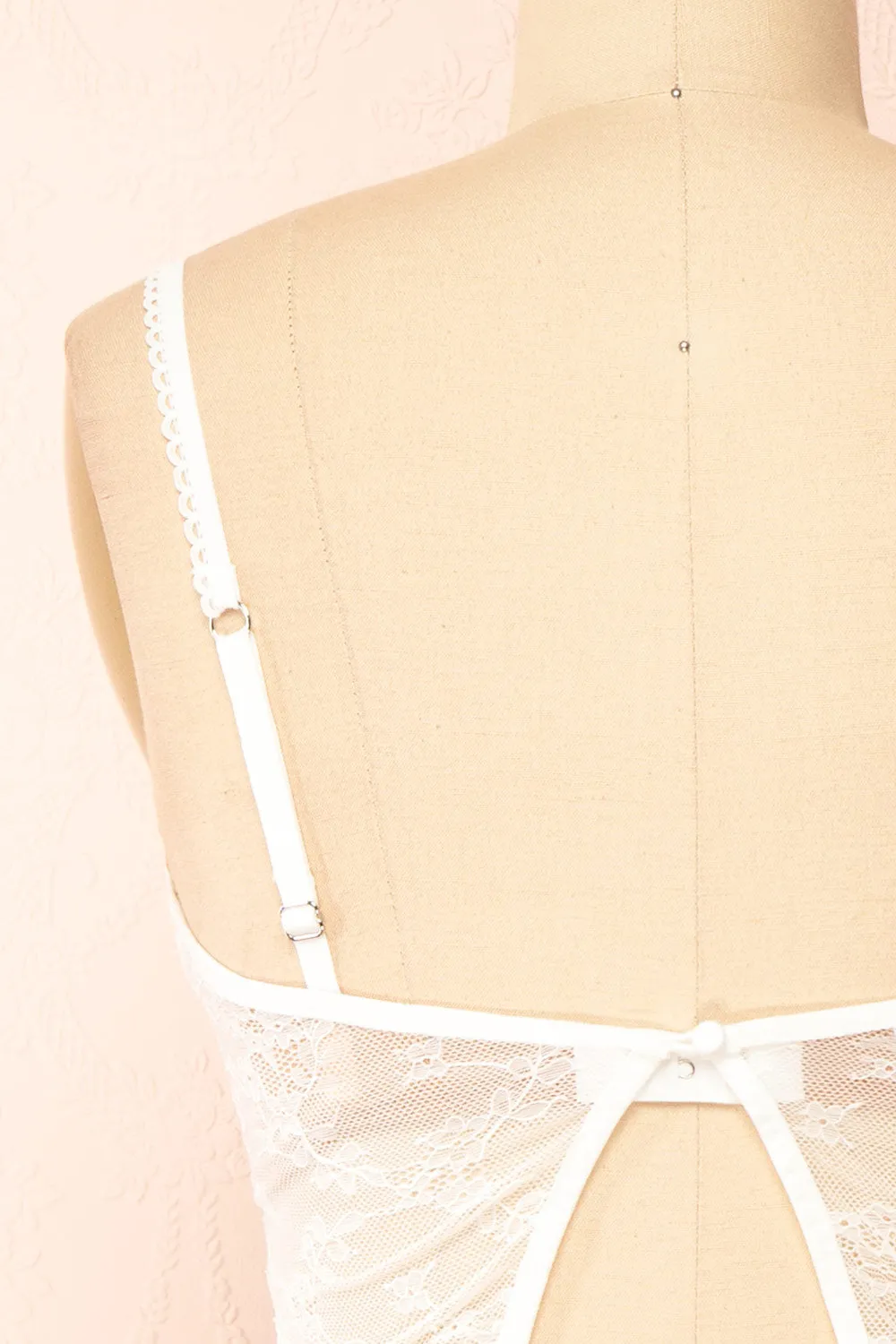 Sheila | White Lingerie Style Lace Top