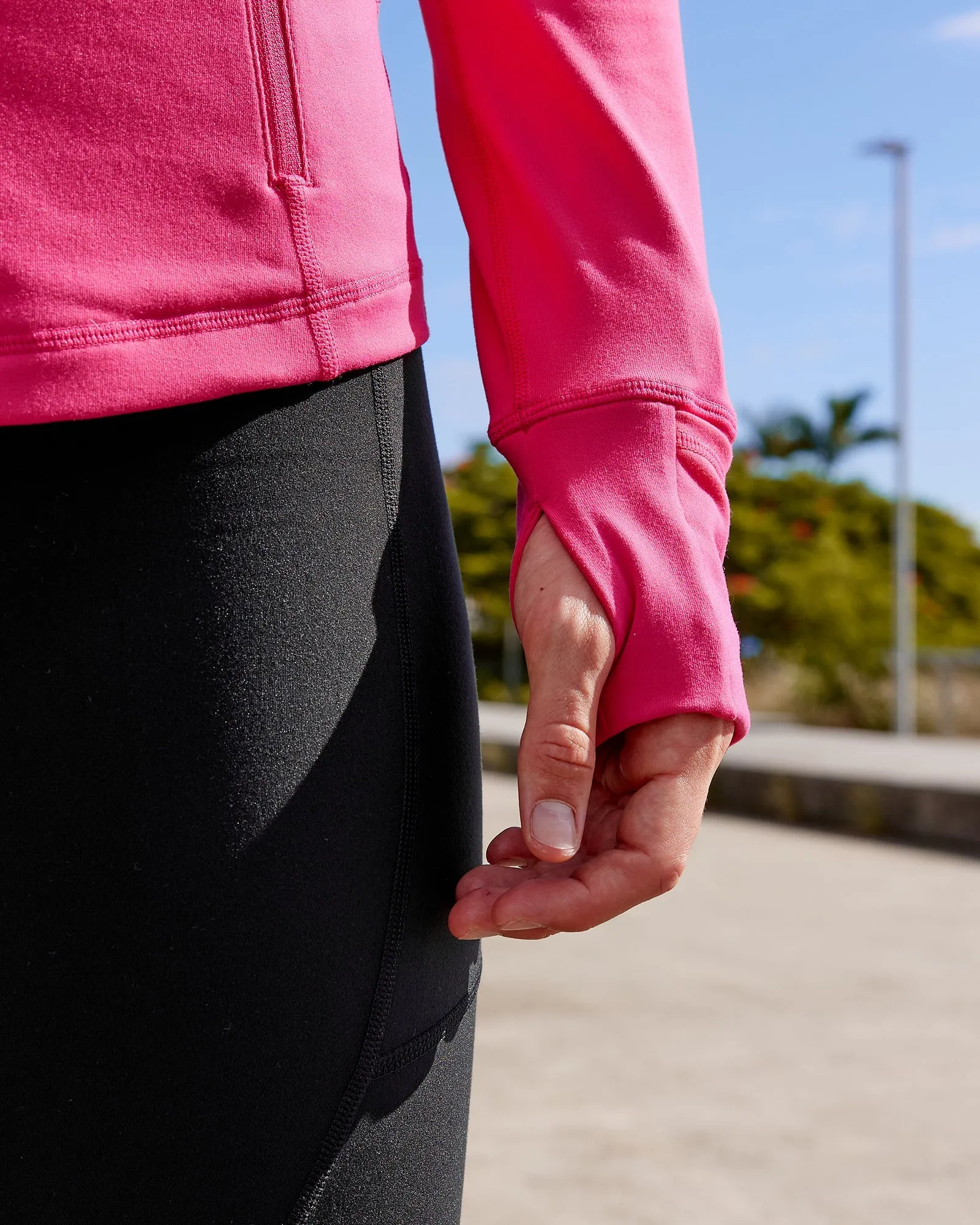 Stride Zip Through Jacket - Boysenberry
