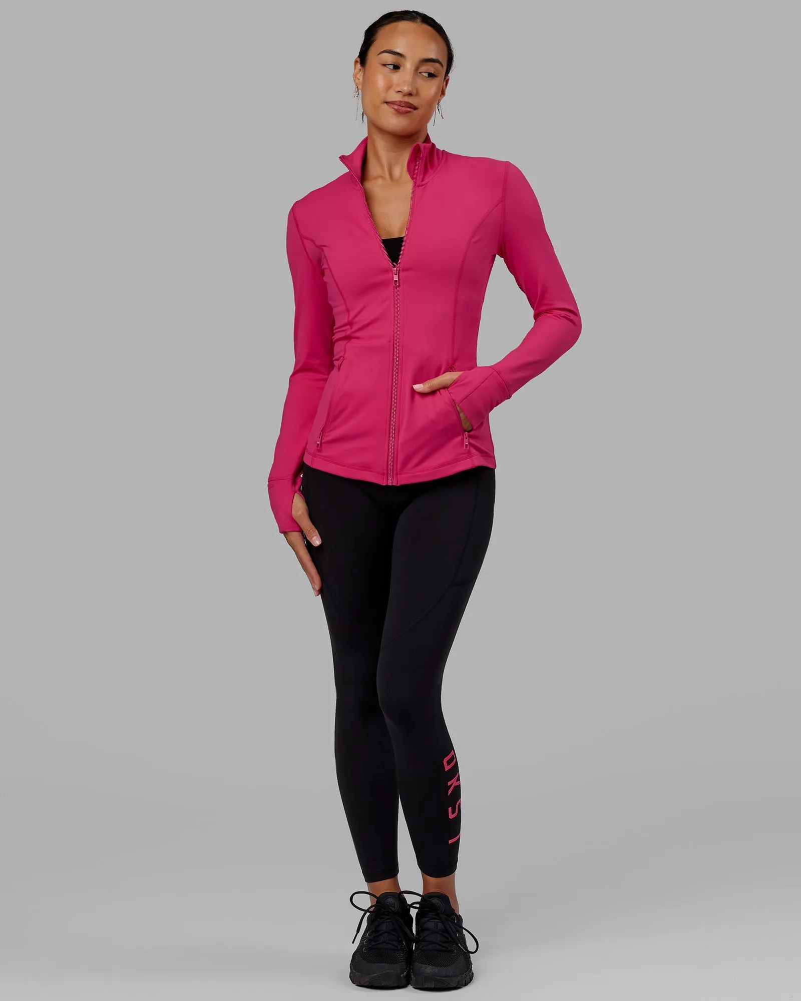 Stride Zip Through Jacket - Boysenberry