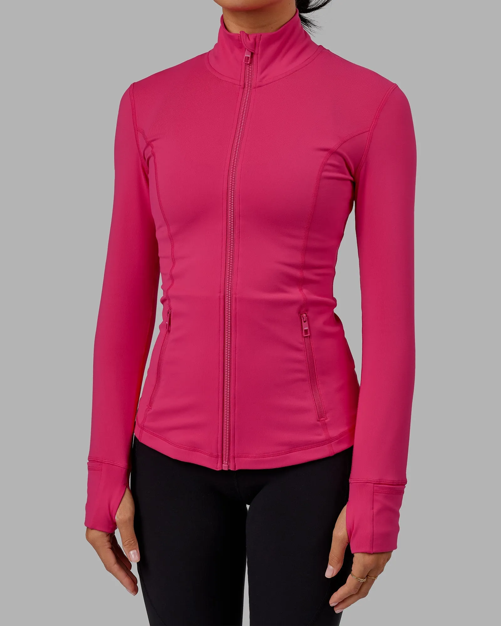 Stride Zip Through Jacket - Boysenberry