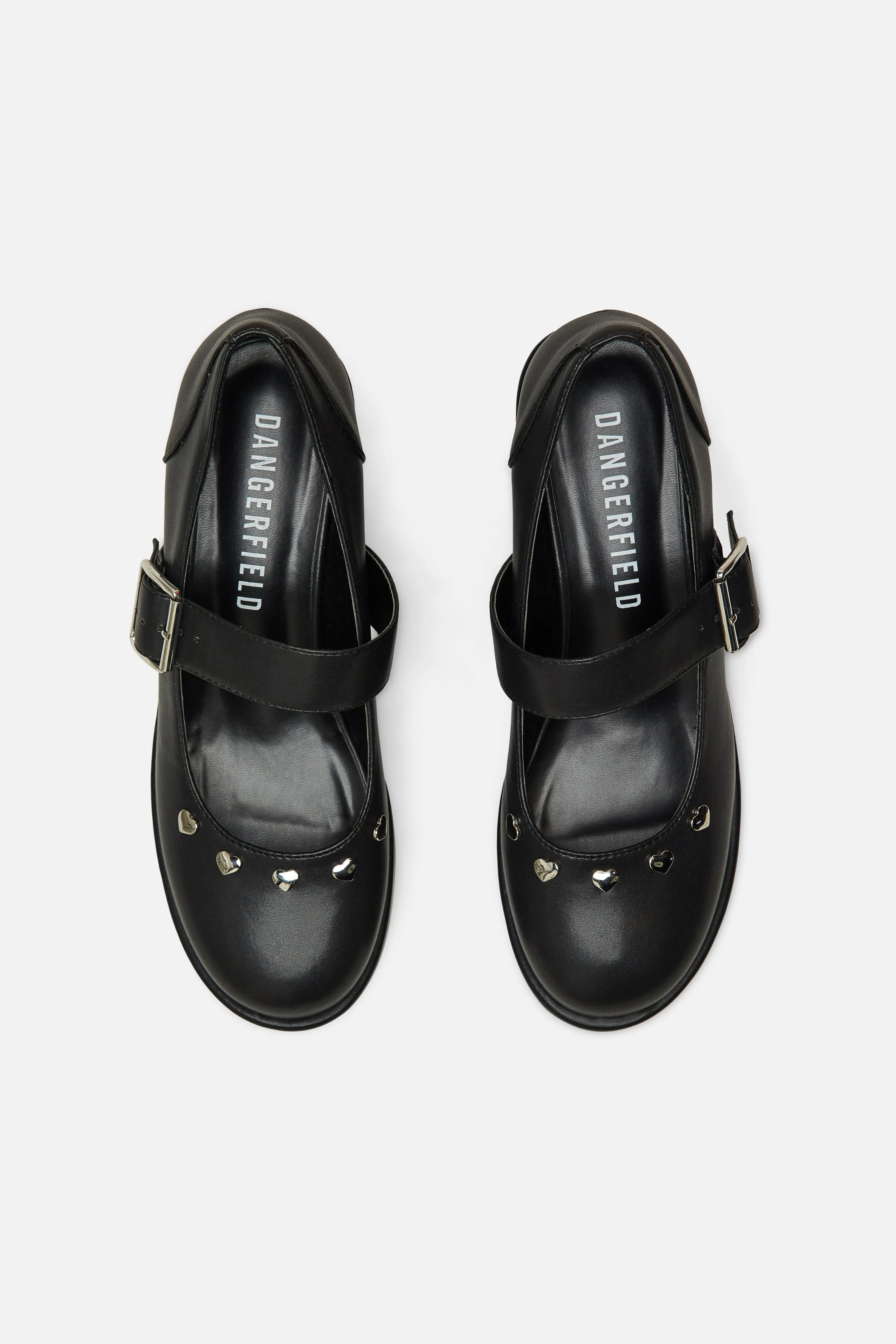 Studded Heart Mary Jane