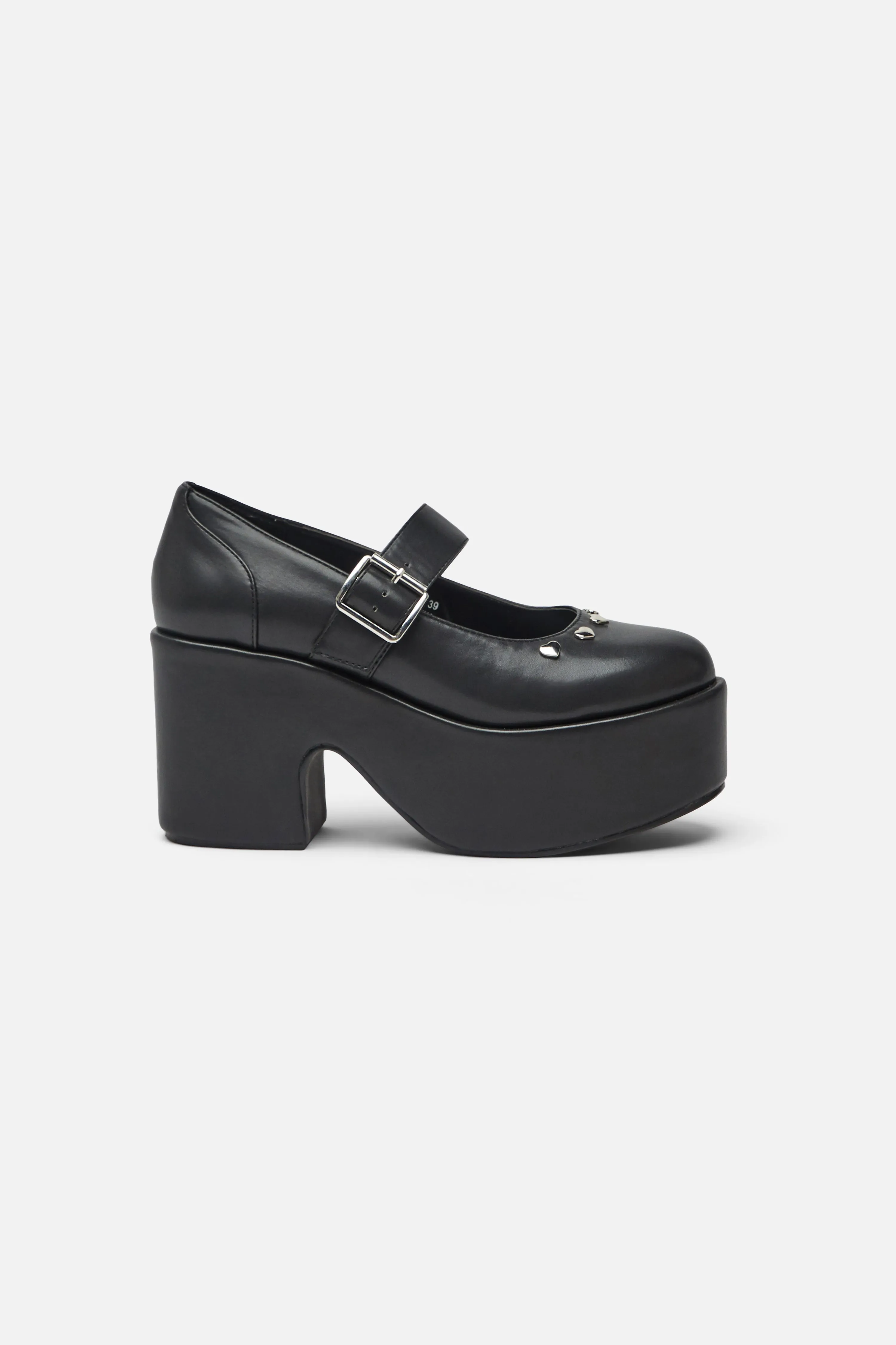 Studded Heart Mary Jane