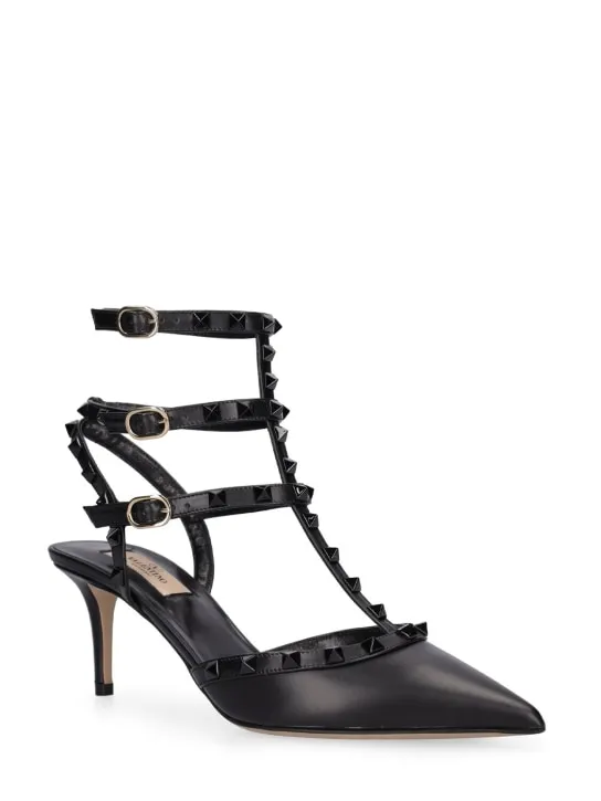 Valentino Garavani   65mm Rockstud leather pumps 