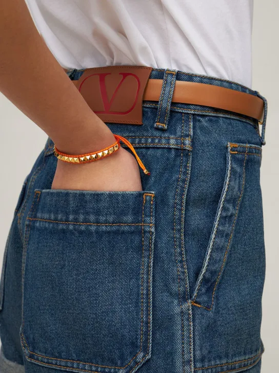 Valentino Garavani   Multi rockstud cord bracelet 