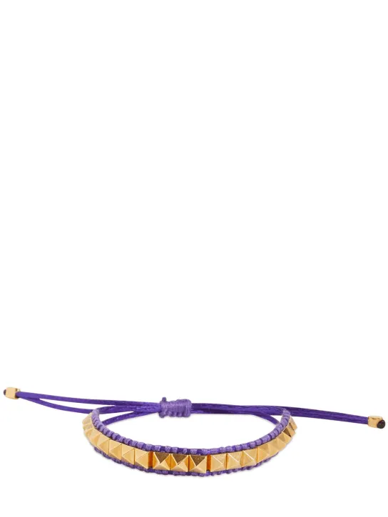 Valentino Garavani   Multi rockstud cord bracelet 