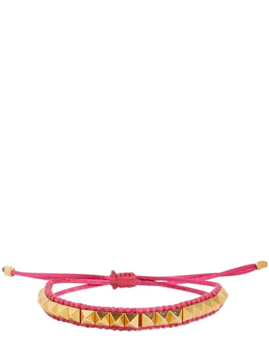 Valentino Garavani   Multi rockstud cord bracelet 