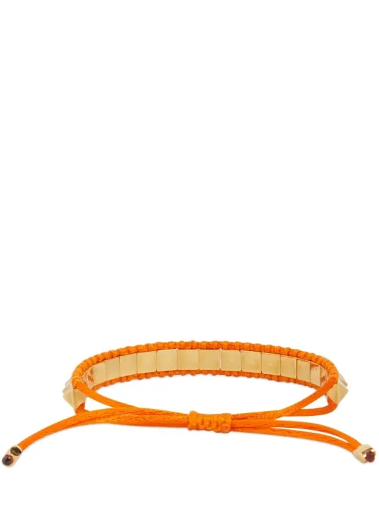 Valentino Garavani   Multi rockstud cord bracelet 
