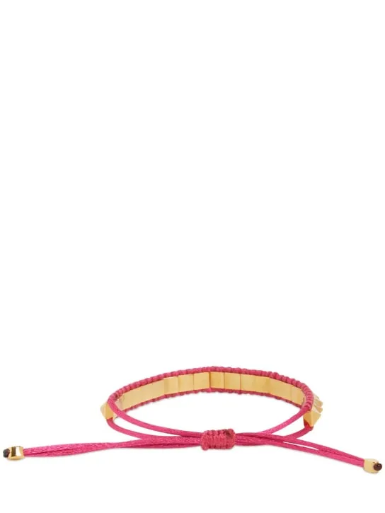 Valentino Garavani   Multi rockstud cord bracelet 