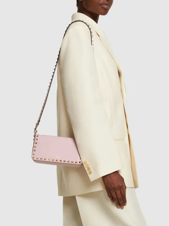 Valentino Garavani   Small Rockstud leather shoulder bag 