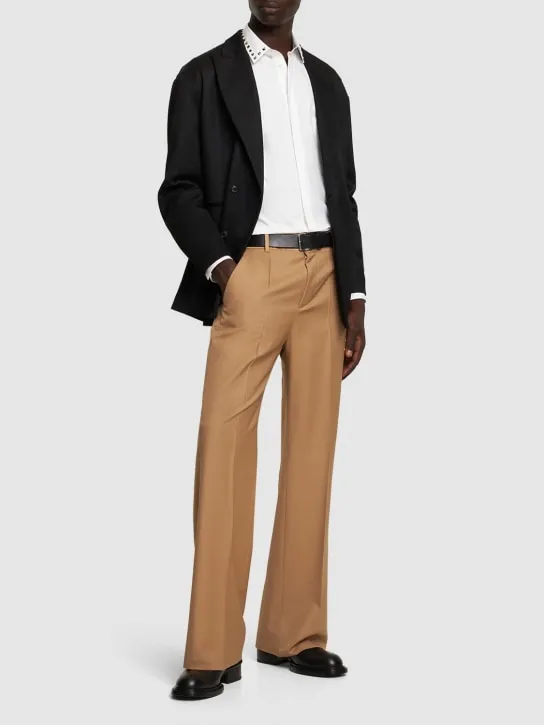 Valentino   Studded classic cotton shirt 