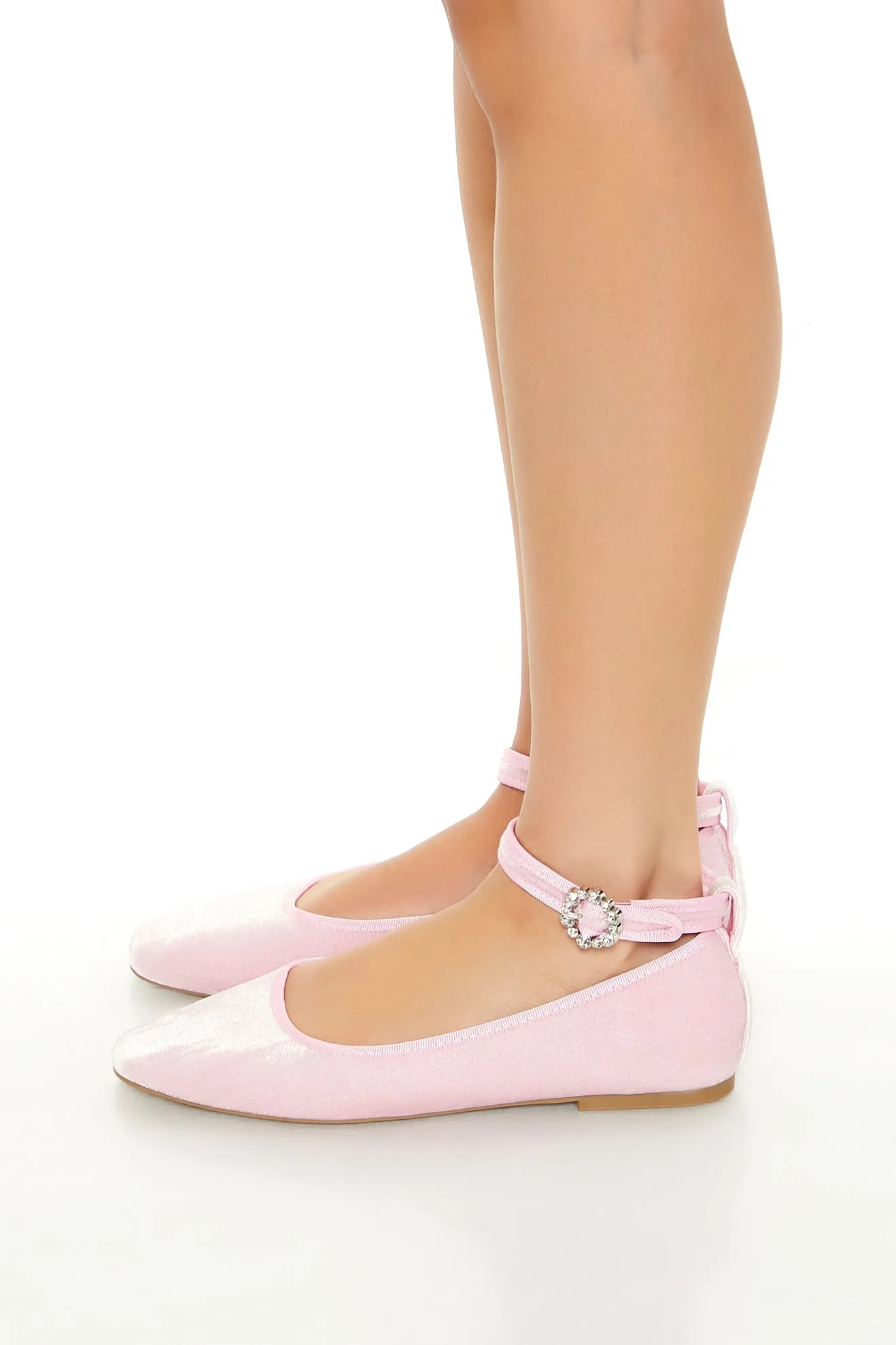 Velvet Mary Jane Ballet Flat