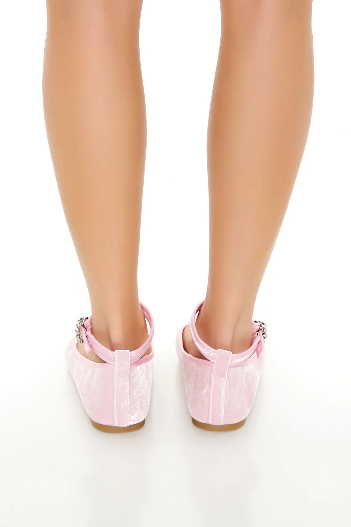 Velvet Mary Jane Ballet Flat